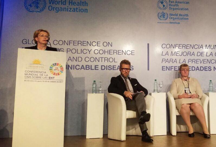 Вероника Скворцова выступила на Глобальной конференции по НИЗ